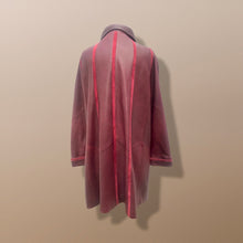 Load image into Gallery viewer, Bergundy Wine Softest Lamb Leather Coat with Deep Red Suede Inlay