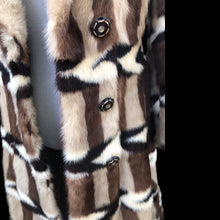 Load image into Gallery viewer, Vintage Incredible Intarsia Suede Master Craftsman Coat Puzzle Piece
