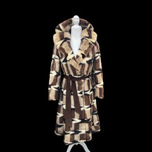 Load image into Gallery viewer, Vintage Incredible Intarsia Suede Master Craftsman Coat Puzzle Piece