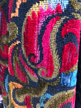 Load image into Gallery viewer, Vintage 70’s Coat Tapestry Needlepoint Carpet Haight Ashbury Boho Hippy Chic