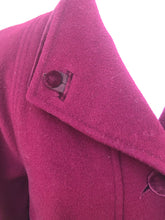 Load image into Gallery viewer, Vintage 80’s 90’s Coat Wool Purple Pink Double Collar Velvet Career Casual Loose Fit Coat