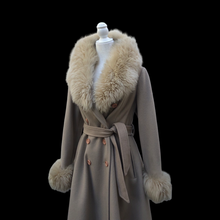 Load image into Gallery viewer, Vintage 70’s Camel Wool and Sheepskin Princess Coat