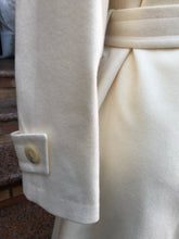 Load image into Gallery viewer, Pendleton White Cream Pure 100% Virgin Wool Belted Fitted and Flared Collared Coat