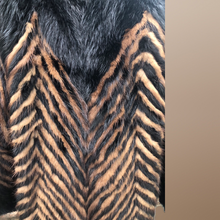 Load image into Gallery viewer, Vintage Chevron Mink Intarsia Coat Patchwork Master Furrier