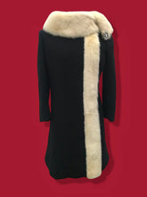 Load image into Gallery viewer, 60’s Mod Tuxedo Pearl Mink Piano Key Coat Mad Men Totally 60’s