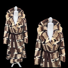 Load image into Gallery viewer, Vintage Incredible Intarsia Suede Master Craftsman Coat Puzzle Piece