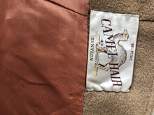 Load image into Gallery viewer, Vintage Pure Camel Hair Wool Coat Career Minimalist