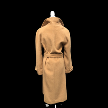 Load image into Gallery viewer, Charles Klein Pure Camel Hair Wool Wrap Coat Career Minimalist