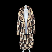 Load image into Gallery viewer, Vintage Incredible Intarsia Suede Master Craftsman Coat Puzzle Piece