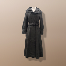 Load image into Gallery viewer, Italian Leather Brown Full Length Leather Coat Fit Flare