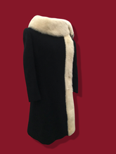 Load image into Gallery viewer, 60’s Mod Tuxedo Pearl Mink Piano Key Coat Mad Men Totally 60’s