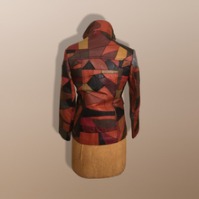Load image into Gallery viewer, 70’s Vintage Patchwork Leather Jacket 38” Bust Boho Hippy Chic Short Leather Trench