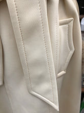 Load image into Gallery viewer, Vintage 60’s LIlli Ann White Cream Ombré Fox Fur Princess Fit and Flare Belted Pinup Mod Coat