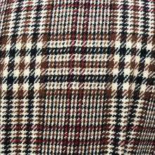 Load image into Gallery viewer, Vintage Tweed Plaid Coat with Fur Collar Fitted Flared Wool Petite