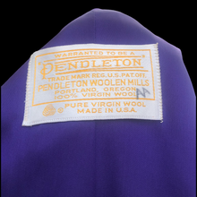 Load image into Gallery viewer, Vintage Purple Light 100% Virgin Wool Pendleton Loose Fit Casual Fit Career Coat