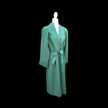 Load image into Gallery viewer, Vintage 80’s 90’s Green Jones New York Wool Trench Spy Full Length Coat Flexible Size
