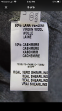 Load image into Gallery viewer, Fabiana Filippi Womens Cashmere Shearling Trim Longline Vest Gray Size Size Fits Most