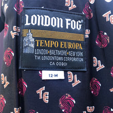 Load image into Gallery viewer, Vintage 90’s Purple London Fog Pure Wool and Leather Career Professional Day and Night Coat