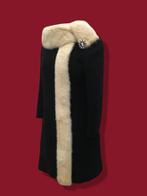 Load image into Gallery viewer, 60’s Mod Tuxedo Pearl Mink Piano Key Coat Mad Men Totally 60’s