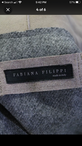 Fabiana Filippi Womens Cashmere Shearling Trim Longline Vest Gray Size Size Fits Most