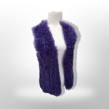 Load image into Gallery viewer, Michael Kors Purple Suede and Shearling Vest Reversible