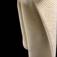 Load image into Gallery viewer, Vintage 60’s Lilli Ann Cream Coat with Fox Fur Collar