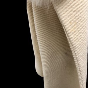 Vintage 60’s Lilli Ann Cream Coat with Fox Fur Collar