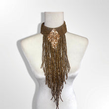 Load image into Gallery viewer, Gold Beaded Bib Necklace
