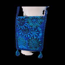 Load image into Gallery viewer, 60’s 70’s Tapestry Turquoise Blue Cape Poncho Bag Purse Set Carpet Needlepoint