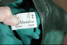 Load image into Gallery viewer, Vintage 80’s 90’s Italian Women’s Suit in Green Suede Lamb Leather Genuine Snakeskin Couture