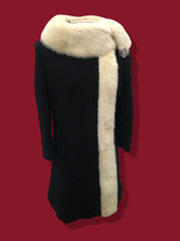 Load image into Gallery viewer, 60’s Mod Tuxedo Pearl Mink Piano Key Coat Mad Men Totally 60’s