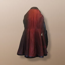 Load image into Gallery viewer, Penny Lane Princess Fit and Flare Brown Leather and Genuine Fur Mod Belt 1960's 60's 70's Chic Hippie Full Sweep Skirt!