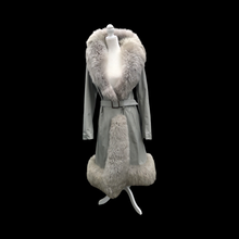 Load image into Gallery viewer, 70’s Vintage Coat Leather and Massive Sheepskin Trim Haight Ashbury Boho Princess Iconic Style