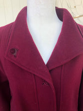 Load image into Gallery viewer, Vintage 80’s 90’s Coat Wool Purple Pink Double Collar Velvet Career Casual Loose Fit Coat