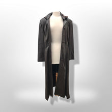 Load image into Gallery viewer, Made in Italy— Italian Lamb Leather Hooded Trench Coat Couture Full Length