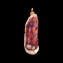 Load image into Gallery viewer, Vintage Women&#39;s 70s Coat Embroidered Suede Colorful Bright Mandala Festive Afghan Turkish Genuine Fur Trim