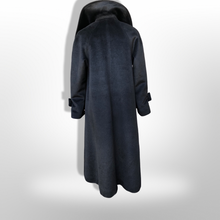 Load image into Gallery viewer, 60’s Vintage Black Vintage Wool Minimalist Coat