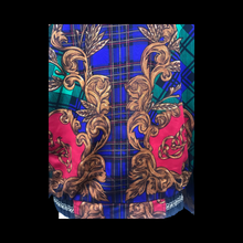 Load image into Gallery viewer, 90’s Neiman Marcus Bomber Windbreaker Waterproof Red and Blue with Gold Chorded Trim