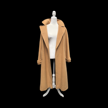 Load image into Gallery viewer, Charles Klein Pure Camel Hair Wool Wrap Coat Career Minimalist