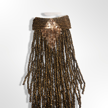 Load image into Gallery viewer, Gold Beaded Bib Necklace