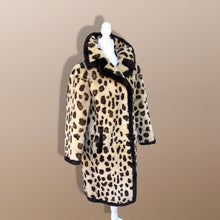 Load image into Gallery viewer, Vintage Sheepskin Dyed Spotted    Coat Boho Punk Perfect Gift Winter Fall Faux Leopard Print