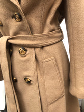 Load image into Gallery viewer, Vintage Pure Camel Hair Wool Coat Career Minimalist