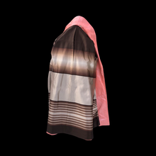 Load image into Gallery viewer, 70’s 80’s Pink Leather and Mink Collar Convertible Duster Coat