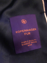Load image into Gallery viewer, New Kopenhagen Purple Mink Horizontal Coat with Ombré Black Purple Whole Premium Dyed Mink Skins