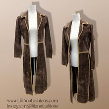 Load image into Gallery viewer, Vintage Suede Knit Brown Duster