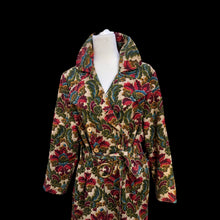 Load image into Gallery viewer, Vintage 60’s 70’s Tapestry Coat Carpet Floral Design Fall Colors