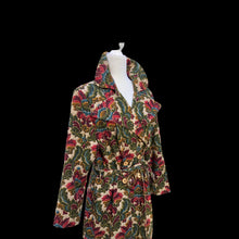 Load image into Gallery viewer, Vintage 60’s 70’s Tapestry Coat Carpet Floral Design Fall Colors