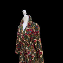 Load image into Gallery viewer, Vintage 60’s 70’s Tapestry Coat Carpet Floral Design Fall Colors