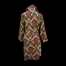 Load image into Gallery viewer, Vintage 60’s 70’s Tapestry Coat Carpet Floral Design Fall Colors