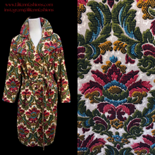Load image into Gallery viewer, Vintage 60’s 70’s Tapestry Coat Carpet Floral Design Fall Colors
